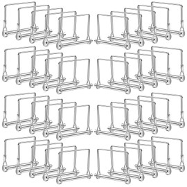 Akamino 40 PCS Square Trailer Hitch Pin, Safety Carbon Steel Wire Shaft Locking Pin, 1/4 Inch Diameter Coupler Pin PTO Pin for Farm Lawn Garden Wagons Towing