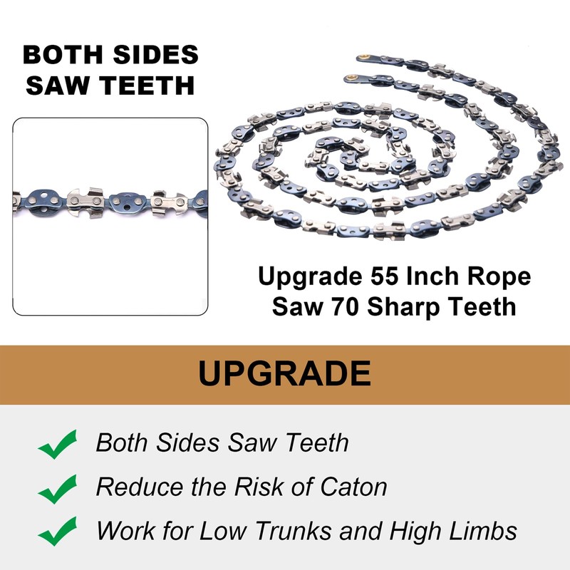 SENSILIN High Limb Rope Saw 55 In Chain Only, 55