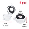 Antrader 4-Pack Protective Cover Round Push Button Switch Protector Clear