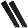 TRIXES Silk Style Elbow Length Gloves Retro Black