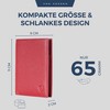 VON HEESEN® Wallets Men & Women, red, with coin pocket,