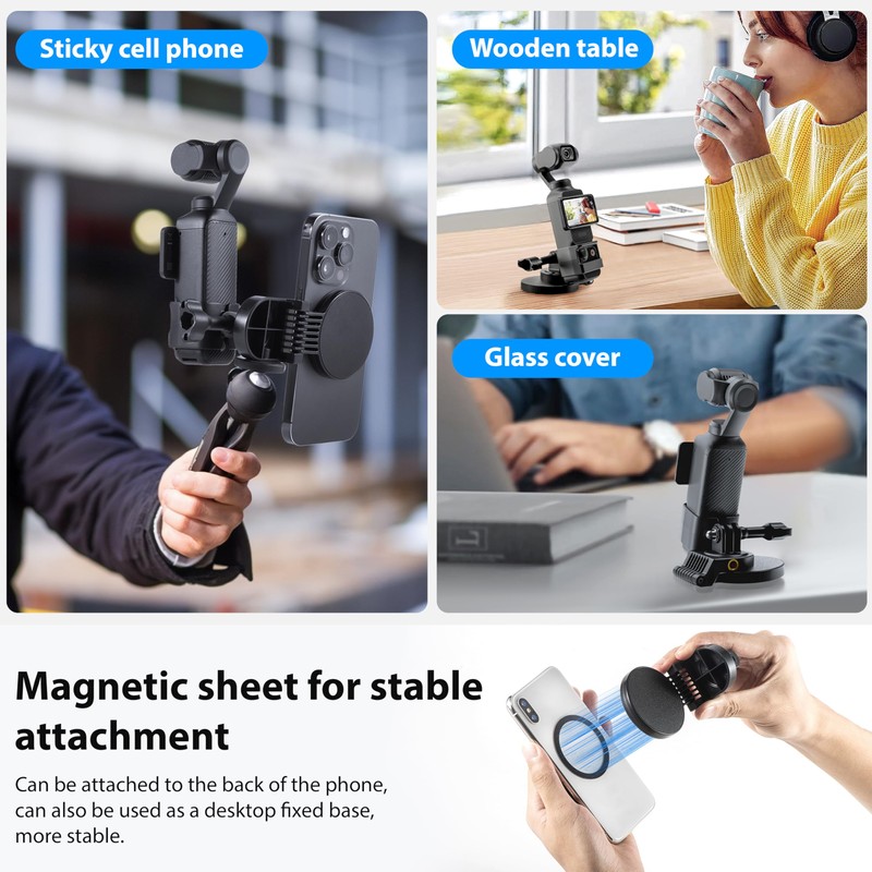 Tomat Osmo Pocket 3 Magnetic Mount Stand for DJI Pocket