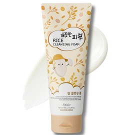 esfolio Rice Cleansing Foam Face Wash – Gentle Daily Facial Cleanser with Soft Creamy Foam – Suitable for All Skin Types – Helps Remove Dirt, Oil, and Impurities Without Drying (5.29oz -150g)