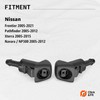 Windscreen Washer Nozzles 2pcs Compatible with Nissan Frontier Navara 2005-2021