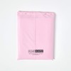 HOMESCAPES Perkal Bettlaken ohne Gummizug rosa 178x255 cm, Baumwoll-Betttuch ohne