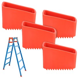 Set of 4 Ladder Feet Replacement Non-Slip Replacement Feet for Ladders Ladder Feet 50 x 20 mm Ladder Feet Wear-resistant Rubber Ladder Feet Ladder Shoes Protective Caps Universal Ladder Foot Covers