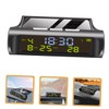 Gatuida On-Board Timetable Digital Thermometer Time Clock Dashboard Clock Vehicle