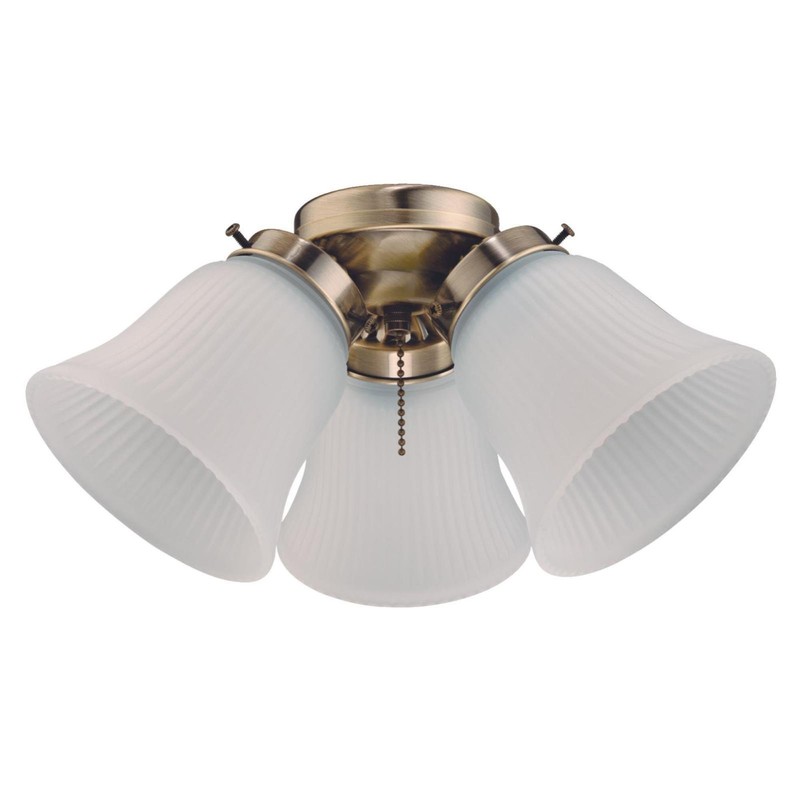 Westinghouse 7784800 Three LED Cluster Ceiling Fan Light Kit, Antique