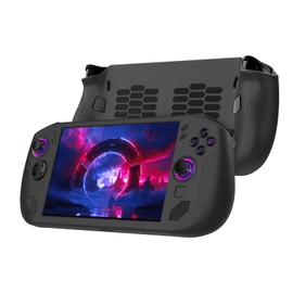 USTIYA Funda para Lenovo Legion Go S (8 Pulgadas AMD),Funda De Silicona para Rog Ally Game Handheld, Suave Perfil Bajo 360 Protector Cover (Negro)
