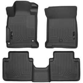 Husky Liners 98481 Fits 2013-17 Honda Accord Sedan Weatherbeater Front & 2nd Seat Floor Mats, Black
