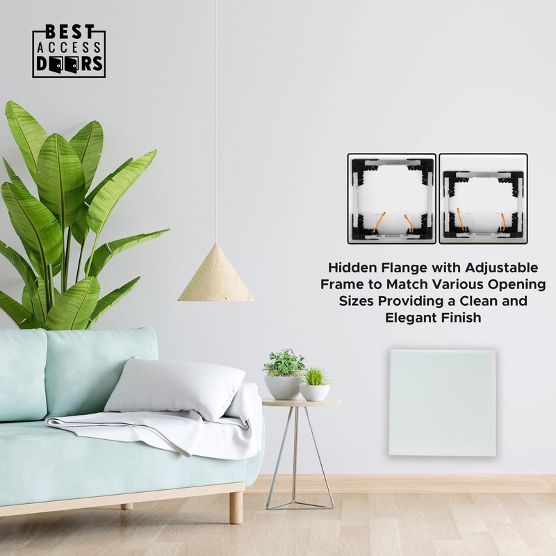 Best 10.5” x 12” Magnetic Wall Access Panel with Adjustable