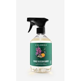 Caldrea Multi-surface Countertop Spray Cleaner, made with birch bark, Orange Peel and Ylang Ylang flower essential oils, a special vegetable protein extract, Orange Blossom Bamboo scent, 16 oz