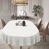 uwdfnwuif Geometrical Oval Tablecloth Farmhouse 60"x120" Waterproof Table Cloth Washable