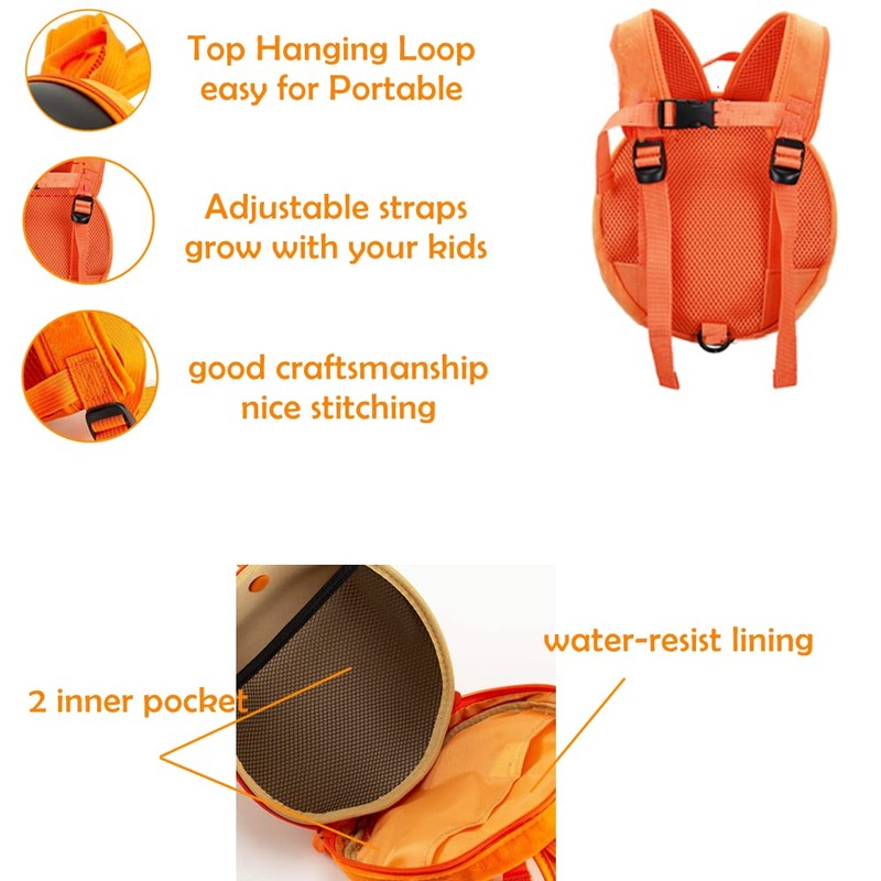 Happykids Mini Ladybug Backpack with Safety Harness for Toddlers for