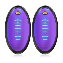 Hand Warmers Rechargeable, 2 Pack Electric Football Hand Warmers, Hunting Hand Warmer with 3 Levels, Portable Reusable Pocket Heater for Hunting, Golf, Camping, Super Bow Winter Gifts Purple