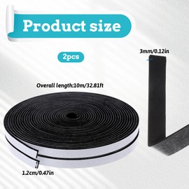 66Ft Foam Tapes Self Adhesive Weather Stripping Door Seal Strip 1/2" Wide 1/8" Thick Foam Seal Strips Weatherstrips Single Sided Soundproof for Windows (33.1Ft/Roll, 2 Rolls)