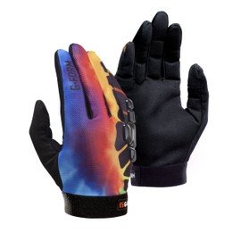 G-Form Sorata Mountain Bike Gloves - Comfortable & Breathable Gloves for Biking & Cycling - Durable Gloves for MTB Riders - Lightweight & Flexible Biking Gloves - Black/Tie Dye, Adult XS