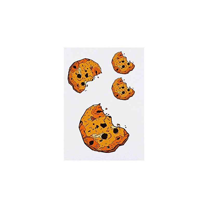 4 x 'Bitten Cookie' Temporary Tattoos (TO00015349)