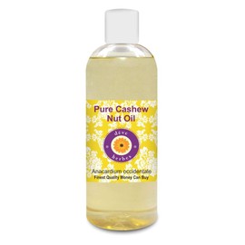 Deve Herbes Pure Cashew Nut Oil (Anacardium occidentale) 100% Natural Therapeutic Grade for Personal Care 200ml (6.76 oz)