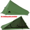 1 Person Trekking Pole Tent for Backpacking - Ultralight Backpacking
