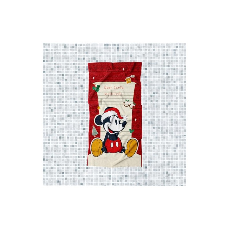 PROVIDENCIA Toalla Premium para Baño 75x147 Cm Mickey Dear Santa