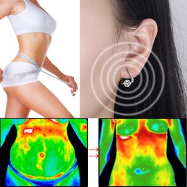 2Pcs Flysmus Halolux Lymphvity Germanium Earrings Lymphatic Magnetotherapy Earrings Lymphvity Therapy Germanium Earrings Lymph Drainage Earrings Gift's for Girlfriend（A）