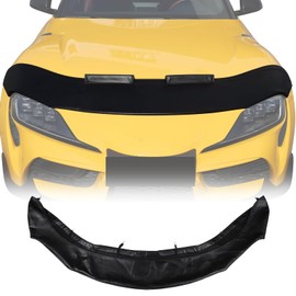 Daeiclru Hood Bra Cover Protector Car Hood Cover Compatible with Toyota Supra GR A90 A91 MK5 2019-2024, Black Front Cover Mask, Bonnet Bra Car Accessories