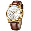 OLEVS Mens Watches-Chronograph Fashion Casual Analog Quartz Watch Waterproof, Dress