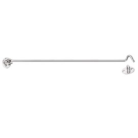 sourcing map 14" Cabin Hook Eye Latch Gate Door Swivel Window Hook Stainless Steel with Mounting Screws 1pcs