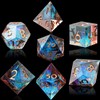 YEMEKO DND Dice Set, Sharp Edge Resin Dice Set with