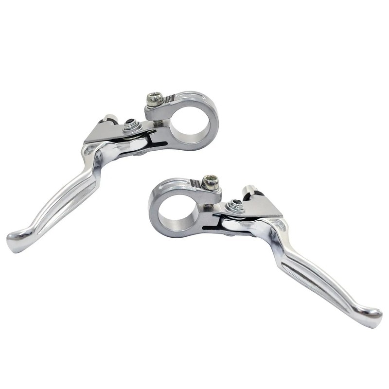 Dia-Compe SS6 Old School MTB Brake Lever Set (L+R), Silver,