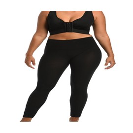 InstantFigure Power Plus Size Mesh Hi-Waist Leggings 180PL028C Black / 5X