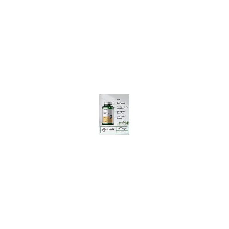 Black Seed Oil 2000mg | 120 Softgel Capsules | Nigella