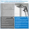 Hibbent All Metal CUPC Certified 8'' Rainfall Shower Head, Dual