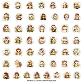 Pack of 50 Cute Hedgehog Stickers for Tumbler Luggage Skateboard Scrapbook Laptop Cup Bicycle Car Guitar Computer Motorcycle Animals Waterproof Stickers for Children Teenagers Adults Teenagers