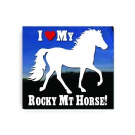 I Love My Rocky Mt Horse | NickerStickers Trailer Vinyl Window Decal Sticker
