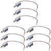 TEHAUX 9pcs Push Pull Solenoid Electromagnet, Mini Linear Actuator 12v