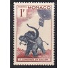 1955 Semaines en Ballon 1F Monaco Postage Stamp