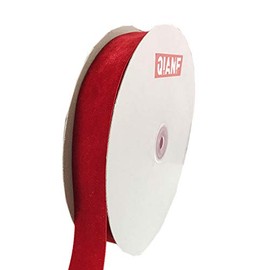 QIANF Velvet Ribbon, 1 1/2-Inch by 25-Yard Spool (Red)