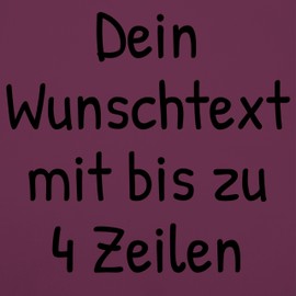 Geschenk mit Namen personalisiert by Shirtracer - Apron - Design Your Own Print - Desired Print Text Name, 5 aubergine