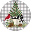 Cardinal Christmas Tree Suncatcher Made in The USA, 8 inch