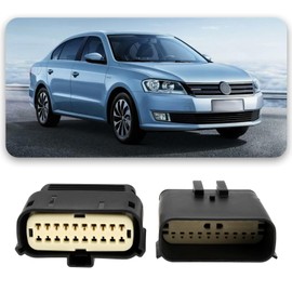 ECSiNG 1 Set 20 Pin Cable Connector Car Lamp Light Plug Model MX150 20 Pin Male/Female with Terminals Compatible with Molex