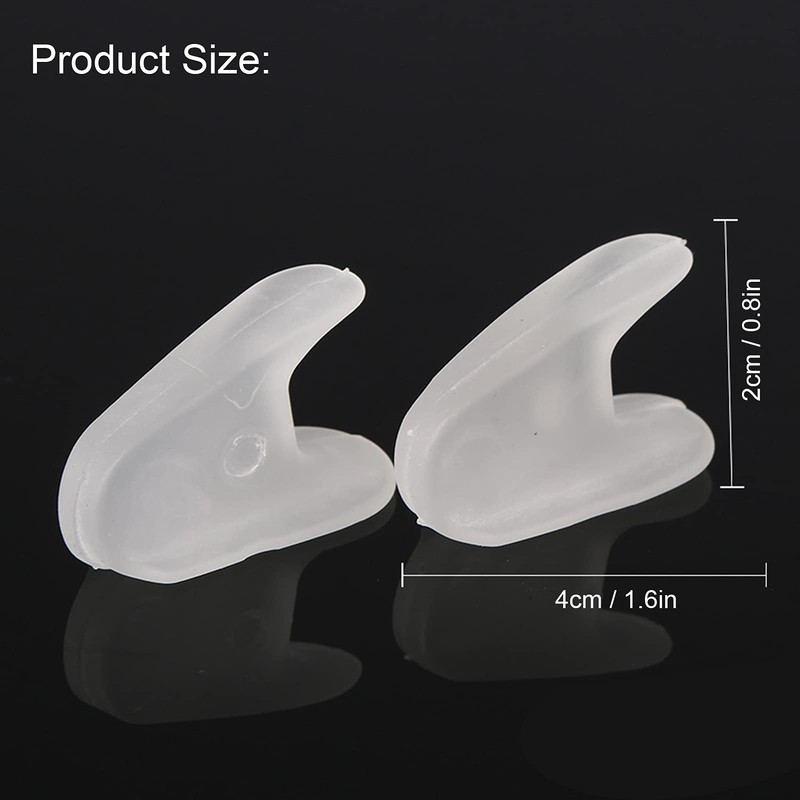 ANGGREK Toe Separator, Silicone Gel Hallux Valgus Separator Bunion Corrector