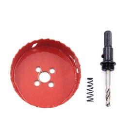 Hole Saw with Drill Adapter LAIWEI 85mm Hole Cutter for Cutting Wood, Aluminium Profiles, Plastic, Wood, Plasterboard etc.Drill Hole Diameter(3-11/32")