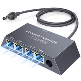 4 Ports Starlink Ethernet Adapter for Gen 3 and Starlink Mini, Connect 4 Wired Devices at Once Up to 1Gbps