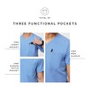 FIGS Leon Three-Pocket Scrub Top for Men - Ceil Blue,