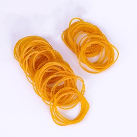 200Pcs Sturdy & Yellow Elastic Bands - High-Temperature Resistant Rubber Bands, Perfect for Office Supplies, Industrial Use, School Home，Crafts & More - 38mm Size