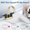 Aolemi Bathroom Faucets for Sink 3 Hole,4 Inch Centerset Waterfall