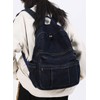 GAMLFL Canvas Backpack for Women Retro Aesthetic Rucksack Basic Backpack