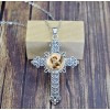 Fashion Jewelry Big CELTIC ST MICHAEL CROSS PROTECT Pendant 925